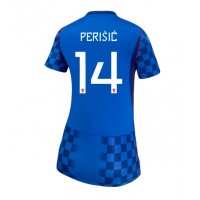 Stroje piłkarskie Chorwacja Ivan Perisic #14 Koszulka Wyjazdowej dla damskie MŚ 2026 Krótki Rękaw